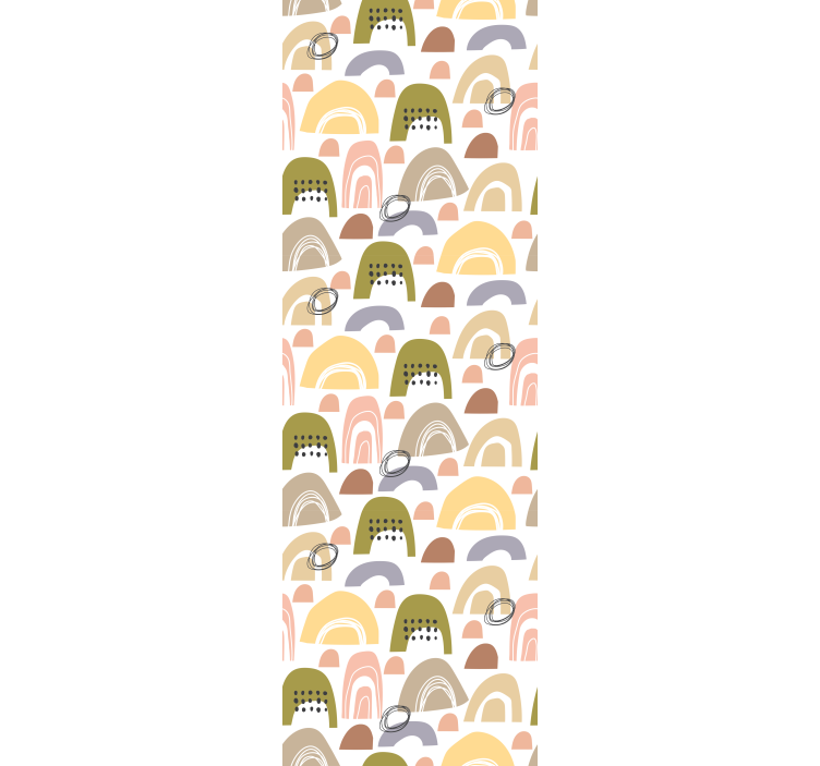 Children room roller blind nordic rainbow pattern - TenStickers
