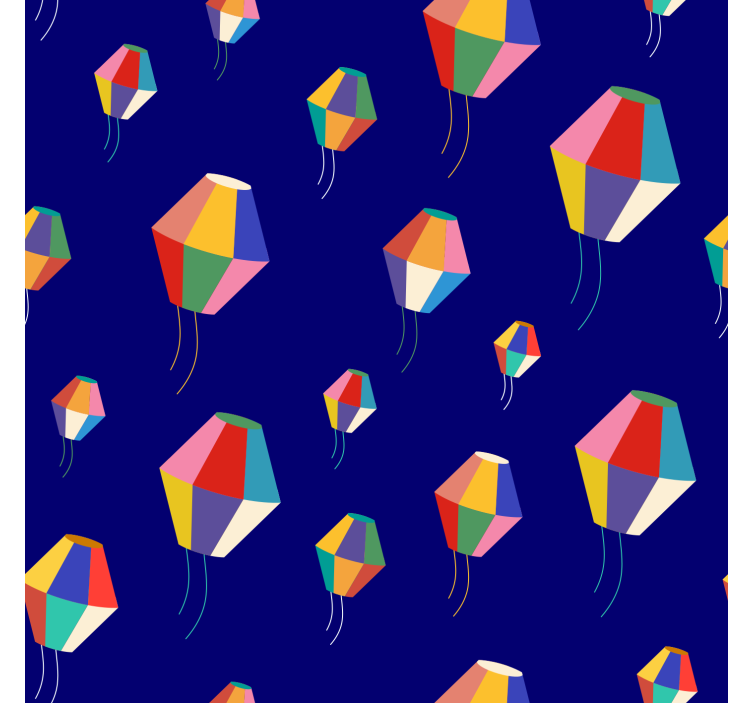 Children room roller blind hot air balloons design - TenStickers