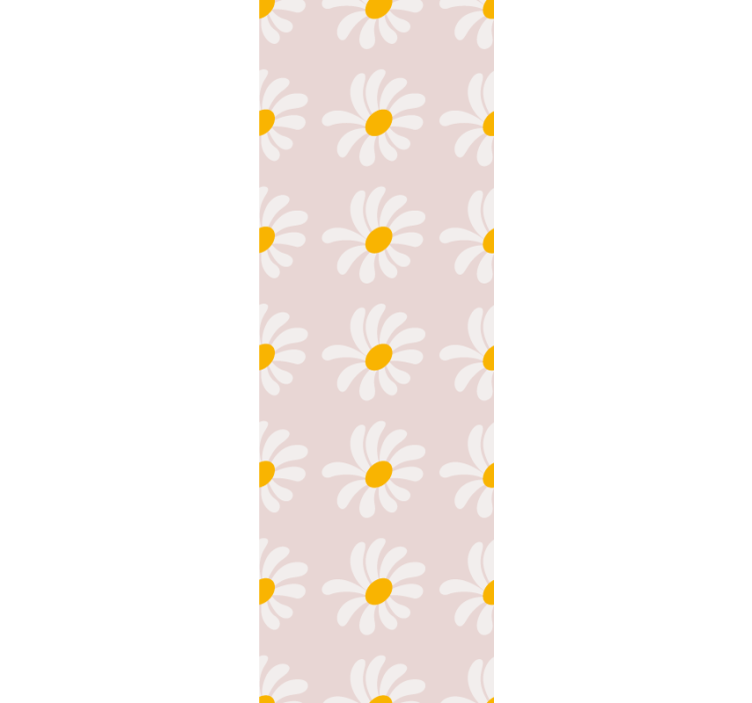 Children room roller blind with boho style flowers - TenStickers
