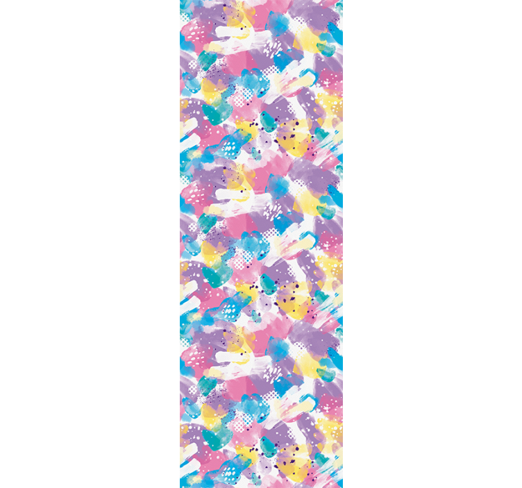 Children room roller blind in pastel color blend - TenStickers