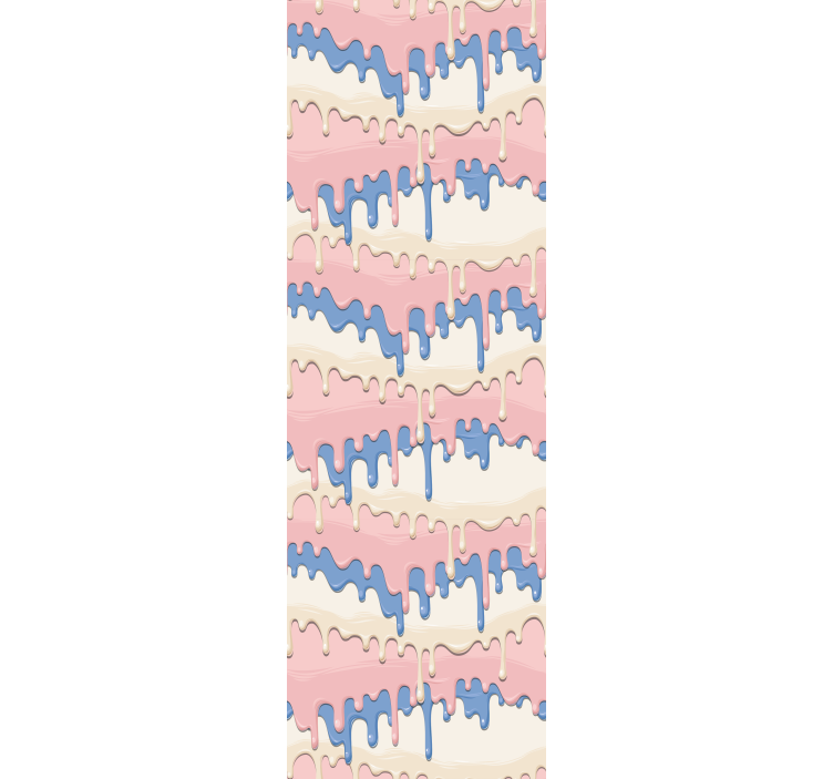 Children room roller blind in pastel paint drip - TenStickers