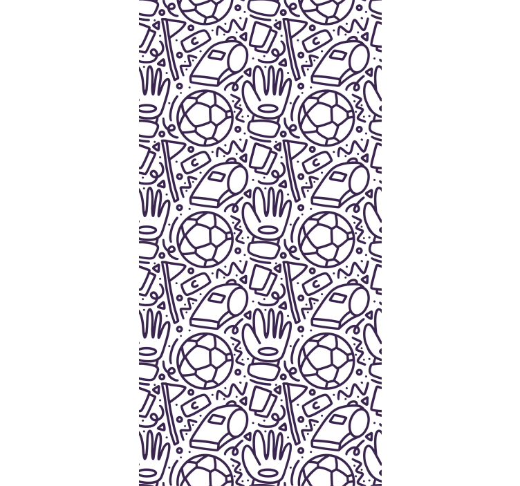 Children room roller blind sport doodle design - TenStickers