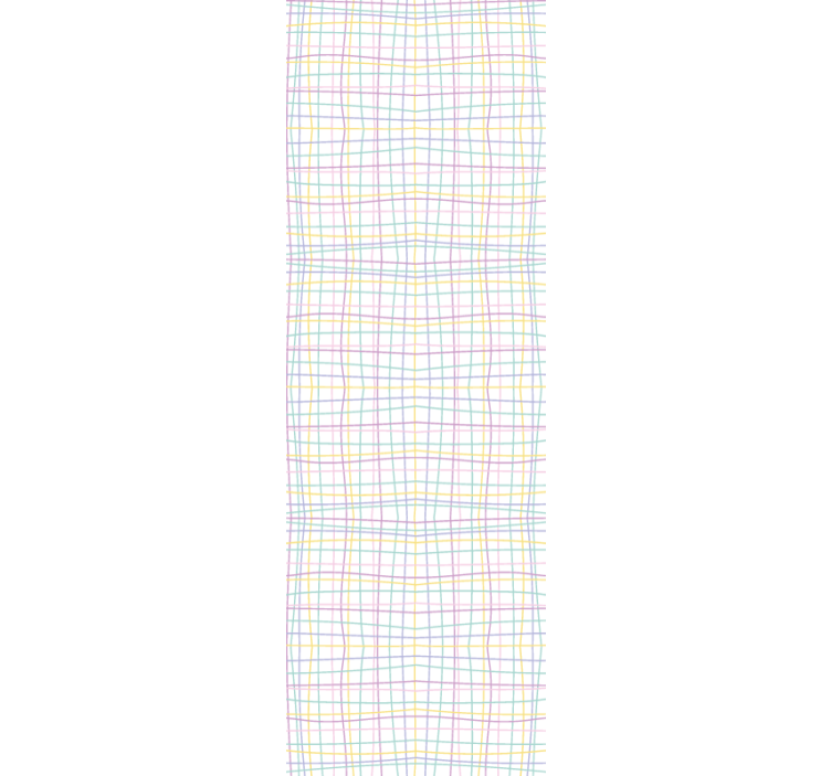 Children room roller blind in pastel grid pattern - TenStickers