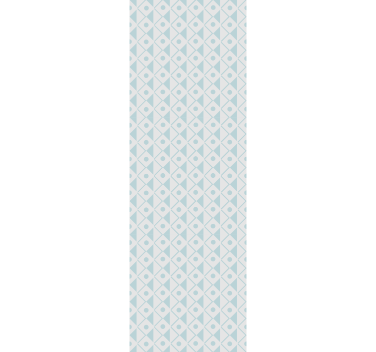 Children room roller blind blue and white diamonds design - TenStickers
