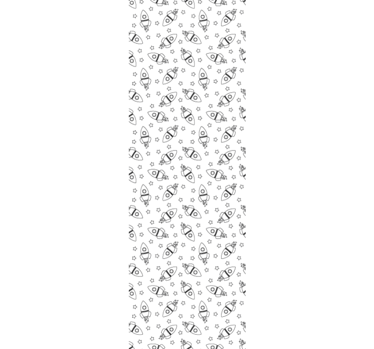 Children room roller blind with rocket and star design - TenStickers