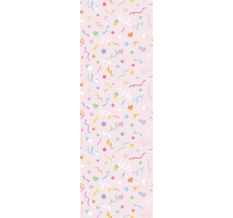 Children room roller blind with cute pastel confetti - TenStickers