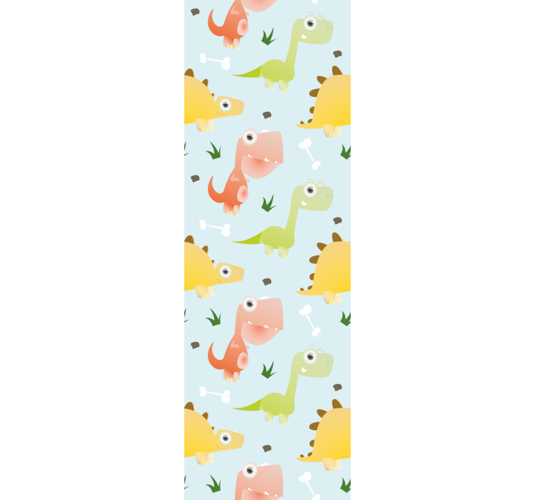 Children room roller blind small dinosaur pattern - TenStickers