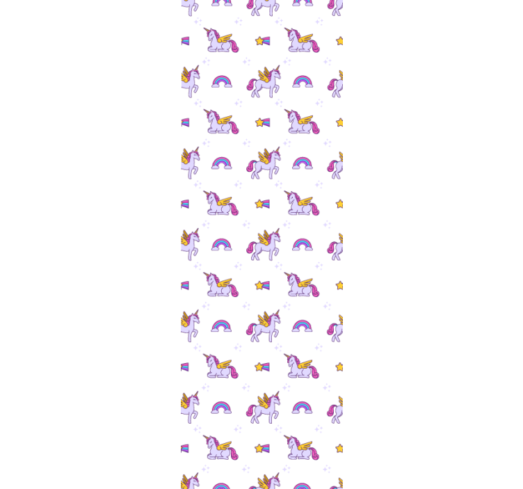 Children room roller blind pink pastel unicorns - TenStickers