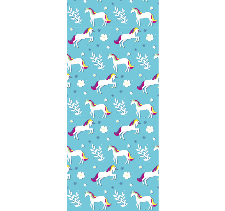 Children room roller blind with unicorn design - TenStickers