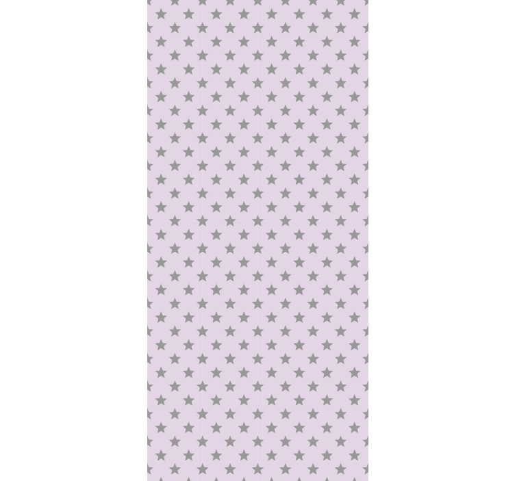 Children room roller blind gray stars on pink background - TenStickers