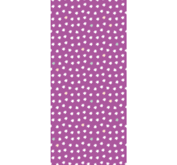 Children room roller blind with white stars for kids - TenStickers