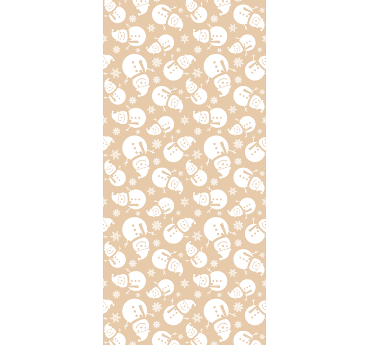 Many snowmen faces children room roller blind - TenStickers