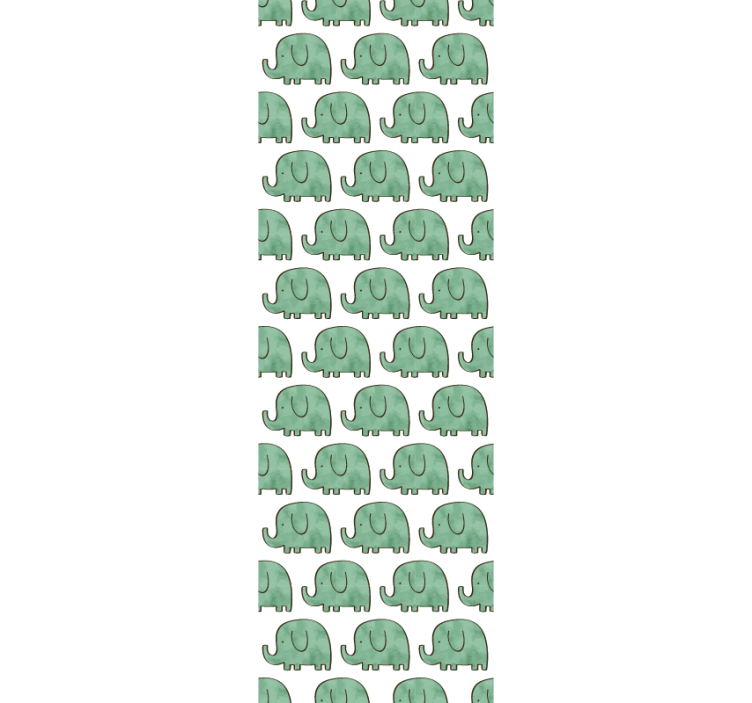 Children room roller blind with adorable elephants - TenStickers