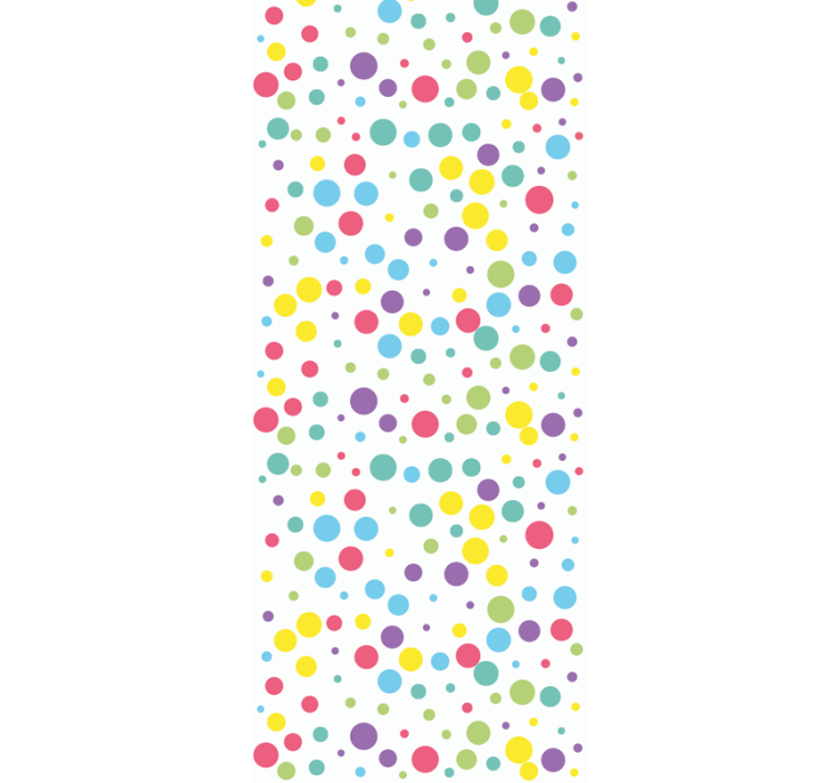 Children room roller blind with colorful polka dots - TenStickers