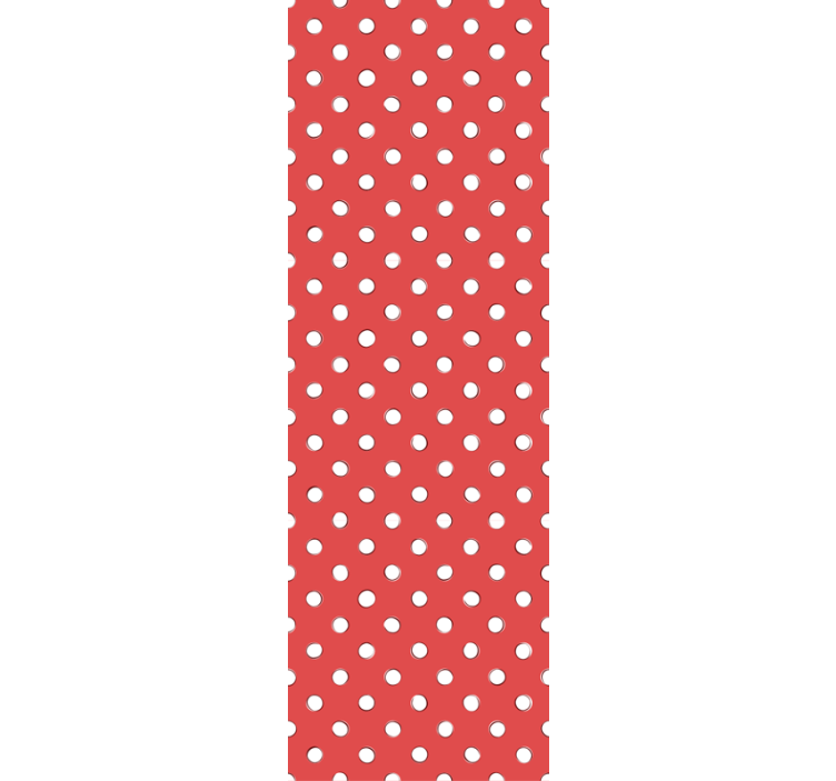 Children room roller blind with white retro polka dots - TenStickers