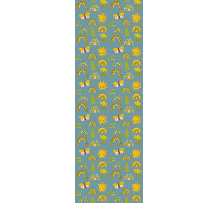 Children room roller blind with bold hand-drawn pattern - TenStickers