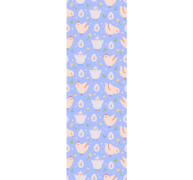 Children room roller blind with chicken characters - TenStickers