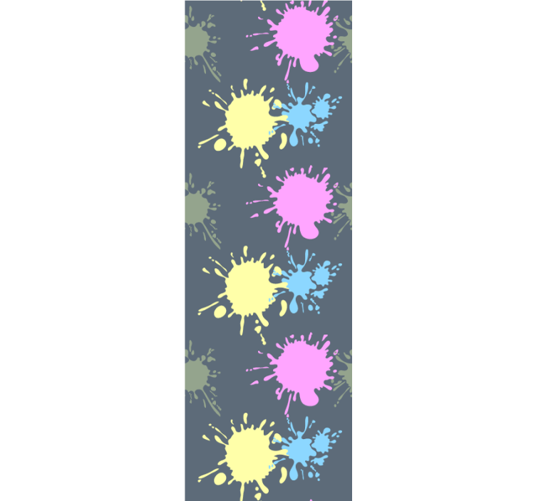 Children room roller blind multicolored wall decor - TenStickers