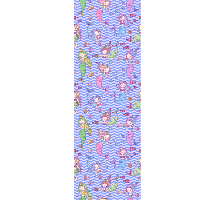 Children room roller blind mermaids - TenStickers
