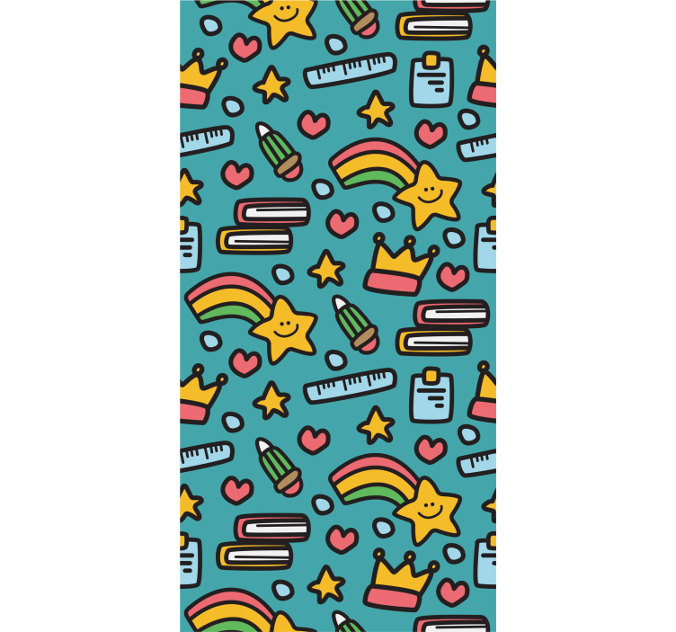 Children room roller blind kawaii child design - TenStickers