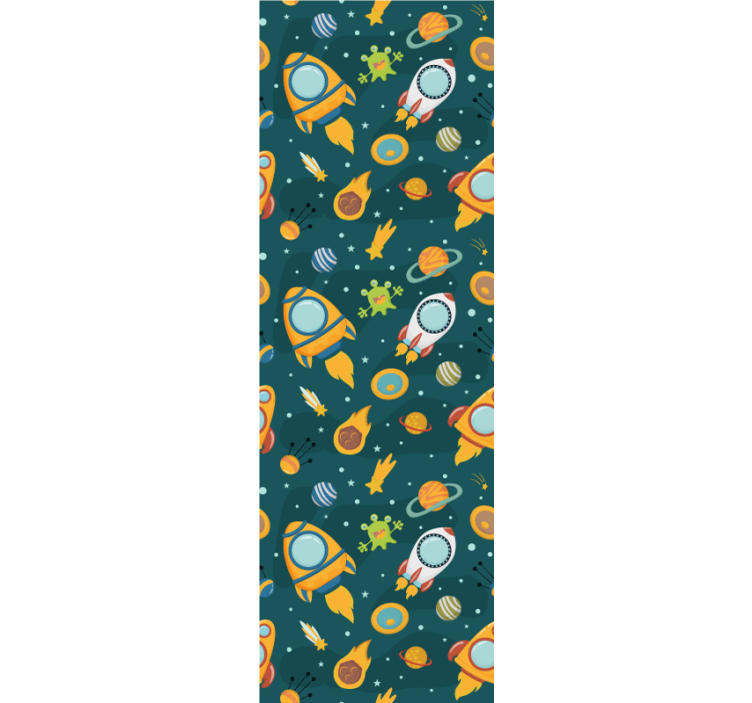 Children room roller blind with funny aliens design - TenStickers