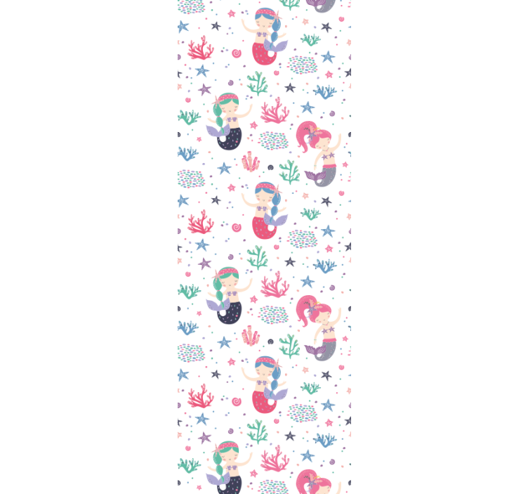 Children room roller blind mermaids undersea adventure - TenStickers