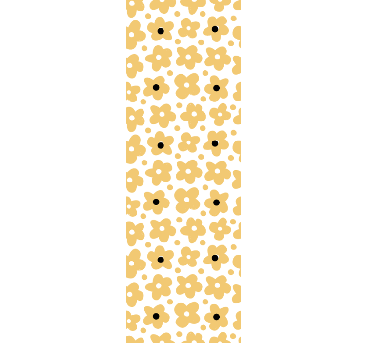 Children room roller blind yellow flower design - TenStickers