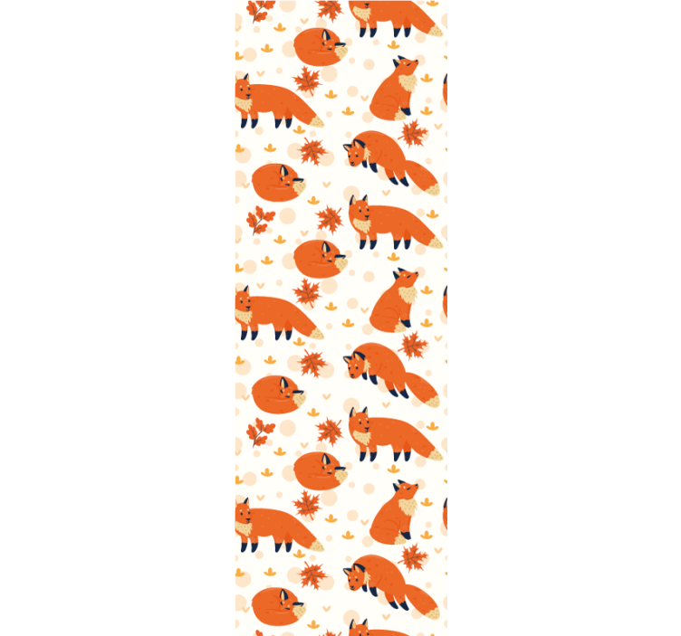 Beautiful foxes children room roller blind - TenStickers