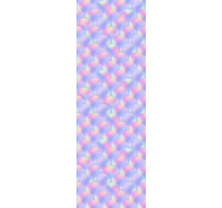 Multicolor mermaid scales children room roller blind - TenStickers