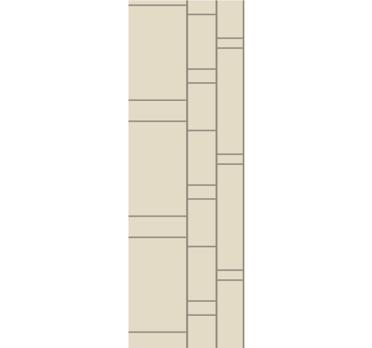 Office roller blind in contemporary block pattern - TenStickers