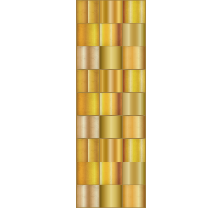 Office roller blind in gold yellow blocks - TenStickers