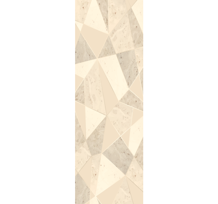 Office roller blind 3d golden triangles design - TenStickers