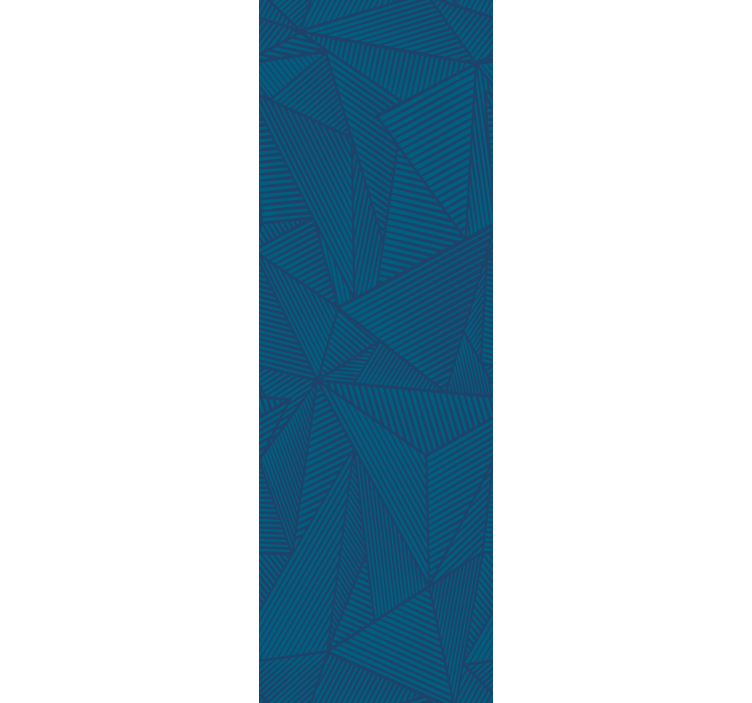 Office roller blind blue geometrical pattern - TenStickers