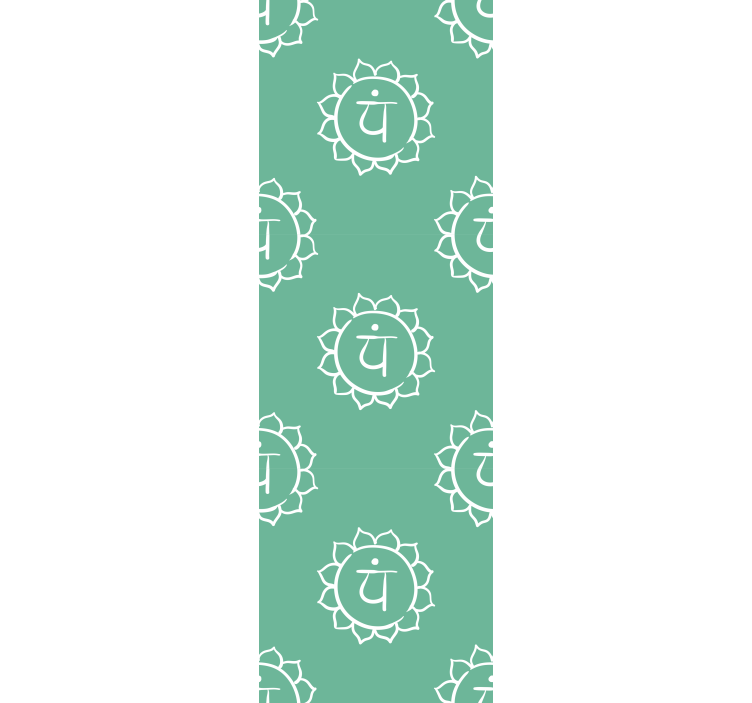Office roller blind with beautiful heart chakra design - TenStickers