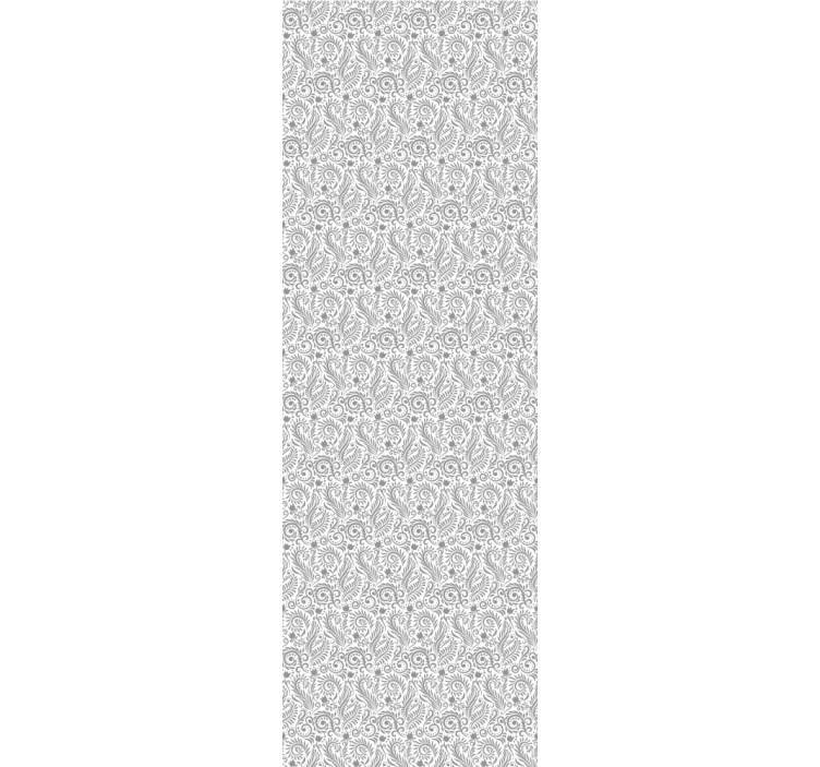 Office roller blind with vintage ornamental flowers - TenStickers