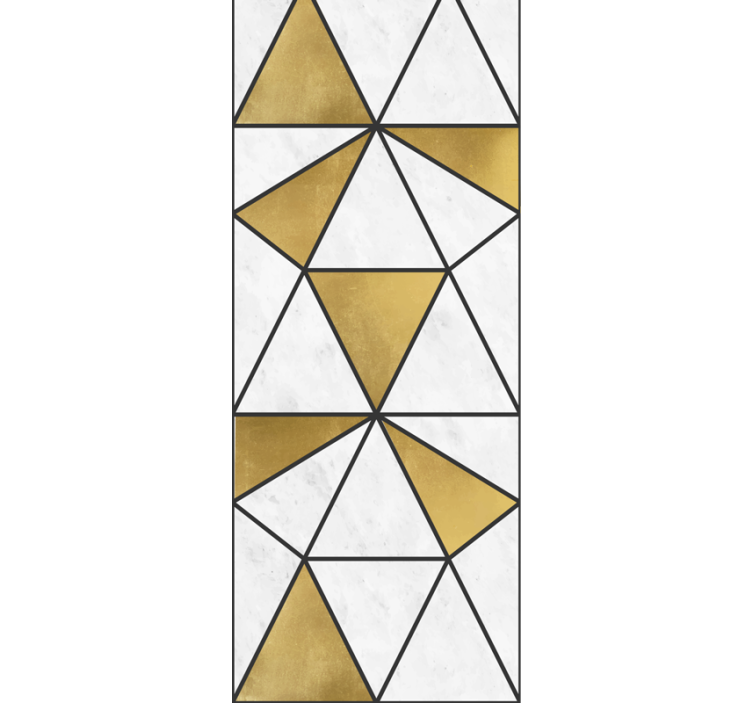 Office roller blind geometric marble design - TenStickers