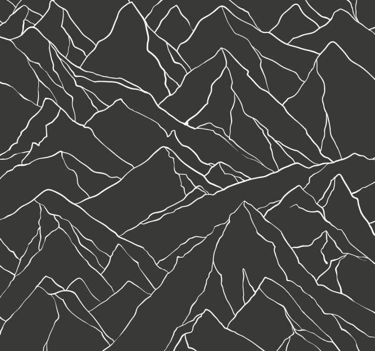 Office roller blind mountain outline design - TenStickers