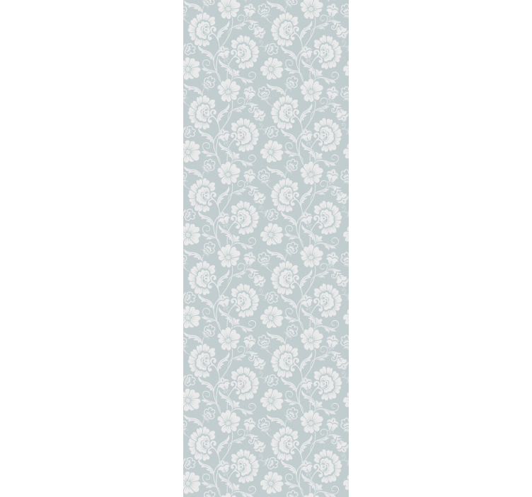 Teenage bedroom roller blind vintage floral design - TenStickers