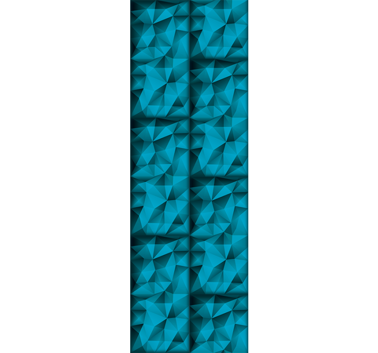 Teenage bedroom roller blind blue depths 3d design - TenStickers