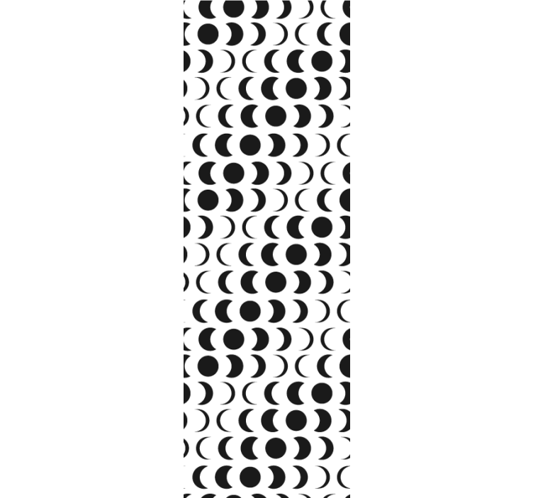 Teenage bedroom roller blind with minimal moon design - TenStickers
