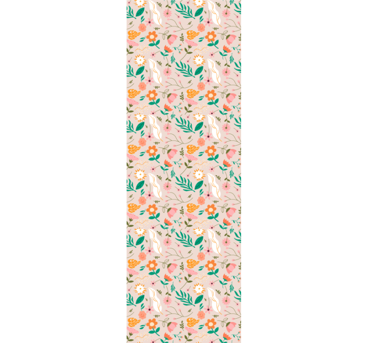 Teenage bedroom roller blind pastel flower design - TenStickers