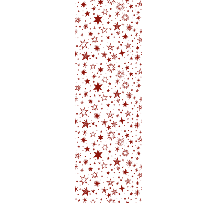 Teenage bedroom roller blind red watercolor star - TenStickers