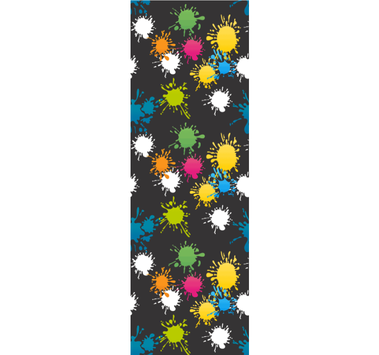 Teenage bedroom roller blind colorful celebration - TenStickers