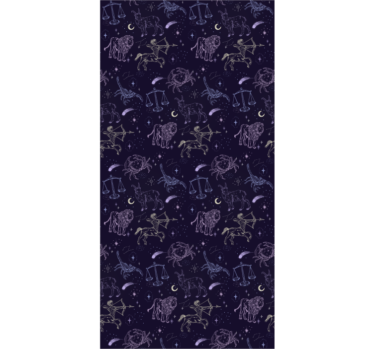 Teenage bedroom roller blind constellation design - TenStickers