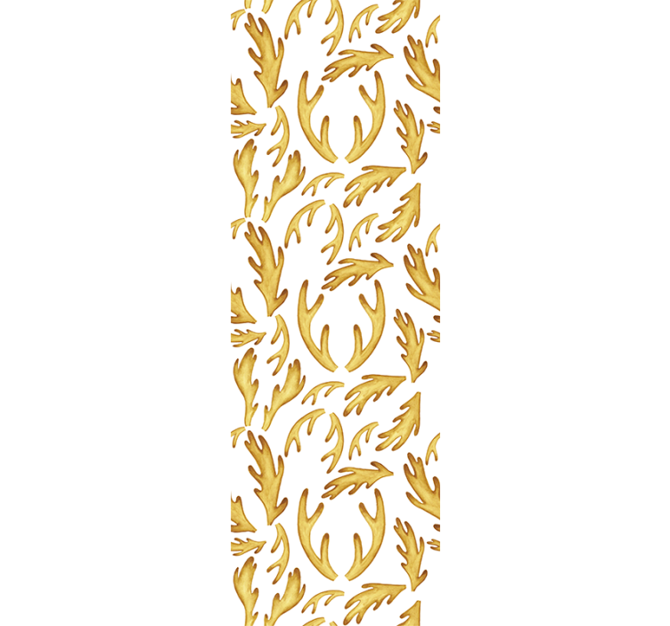 Golden boho reindeers teenage bedroom roller blind - TenStickers