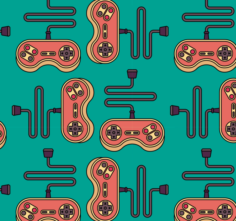 Teenage bedroom roller blind gaming design - TenStickers