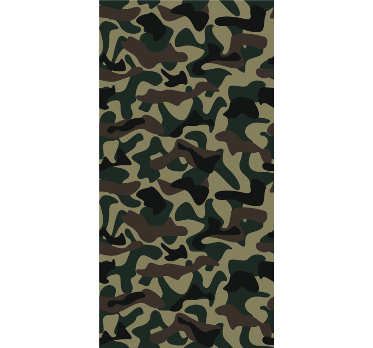 Teenage bedroom roller blind camouflage pattern - TenStickers