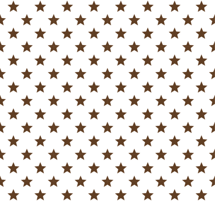 Teenage bedroom roller blind with brown stars - TenStickers