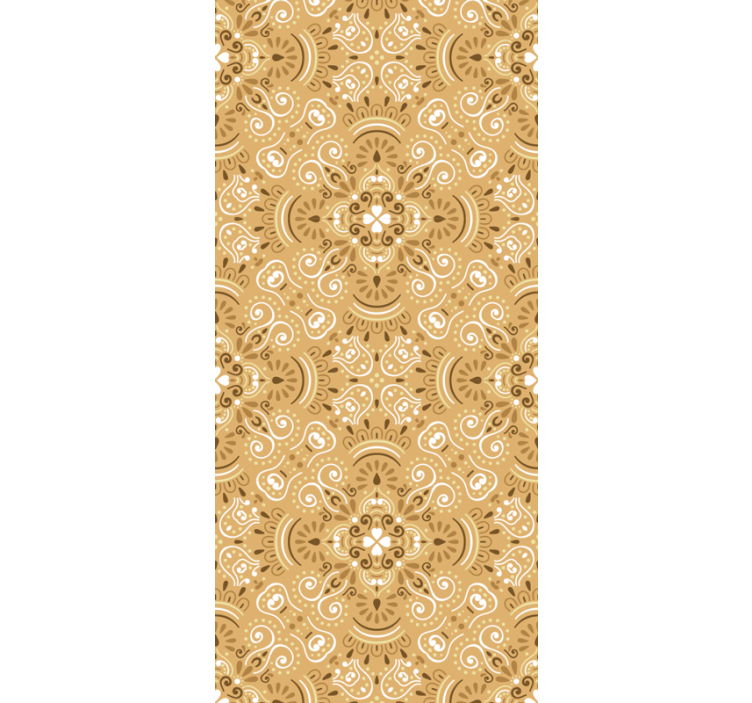 Teenage bedroom roller blind vintage beige pattern - TenStickers