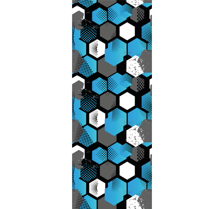 Teenage bedroom roller blind abstract gradient football - TenStickers